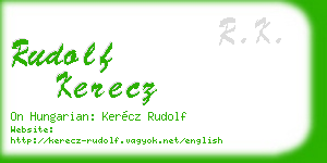 rudolf kerecz business card