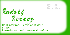 rudolf kerecz business card